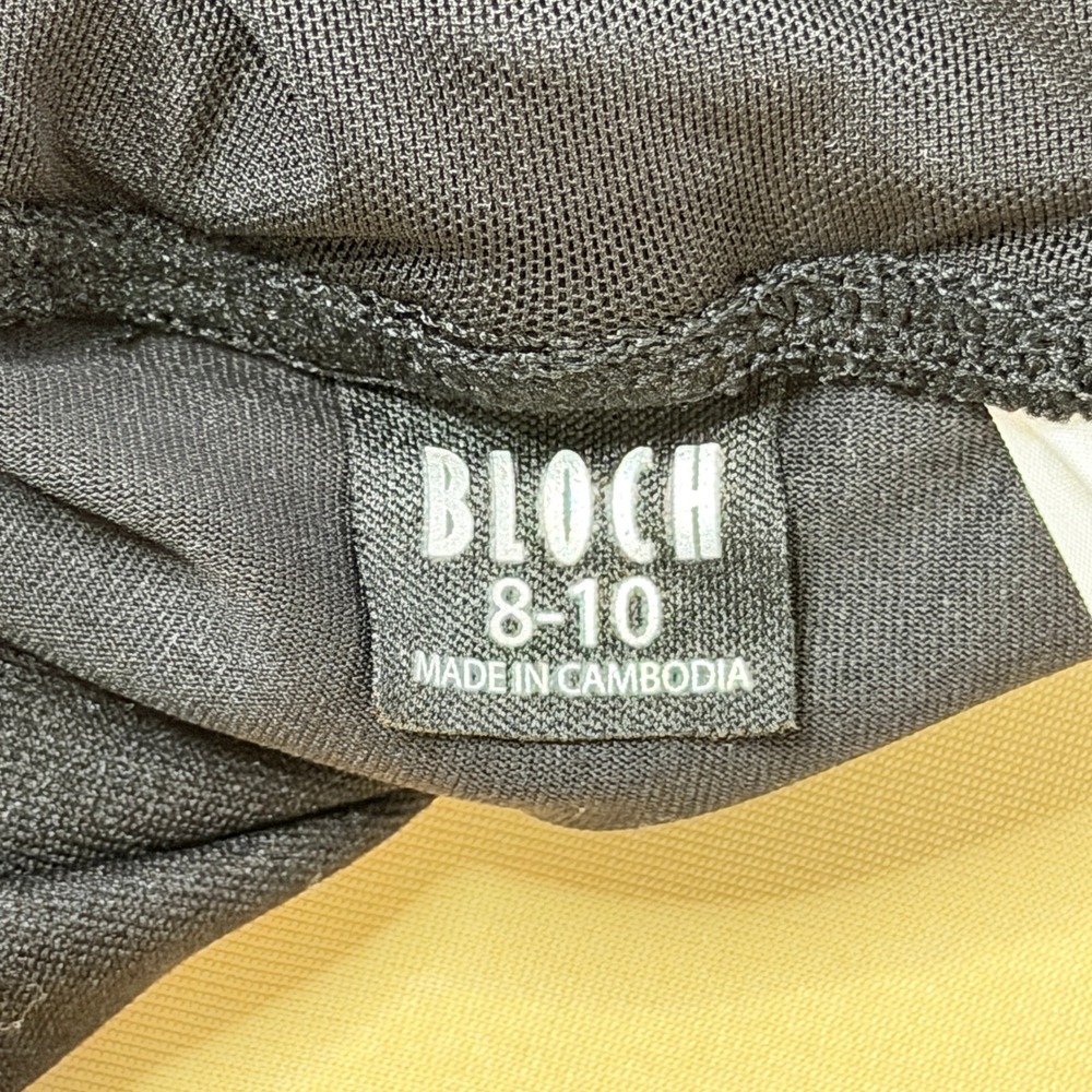 NWOT Bloch Girls Aisling Black Mesh Rhinestone Lattice Back Leotard‎ 8-10 Dance - Picture 6 of 8